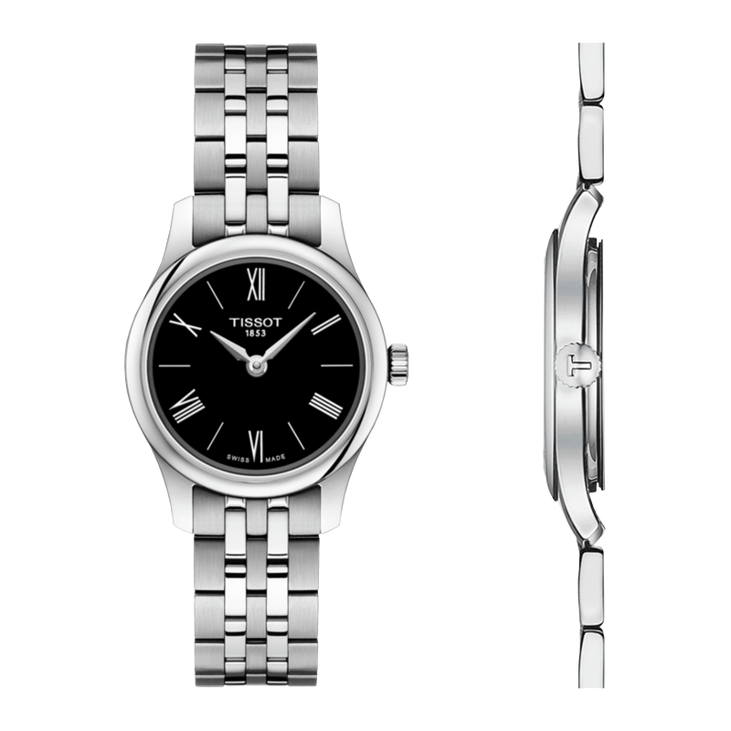 Tissot T Classic Tradition 5.5 Lady Black Dial Watch For Women - T063.009.11.058.00 Buy Now By Tissot
