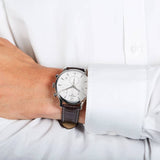 Tissot T Classic Tradition Chronograph White Dial Brown Leather Strap Watch For Men - T063.617.16.037.00 Buy Now By Tissot