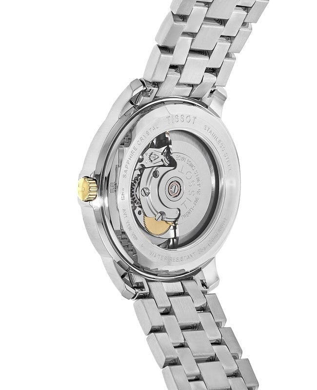 Tissot Automatics III Day Date Black Dial Two Tone Steel Strap Watch For Men - T065.430.22.051.00 Buy Now By Tissot
