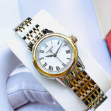 Tissot Carson Lady White Dial Two Tone Steel Strap Watch For Women - T085.210.22.013.00 Buy Now By Tissot