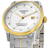 Tissot Luxury Powermatic 80 Silver Dial Silver Steel Strap Watch For Men - T086.408.22.036.00