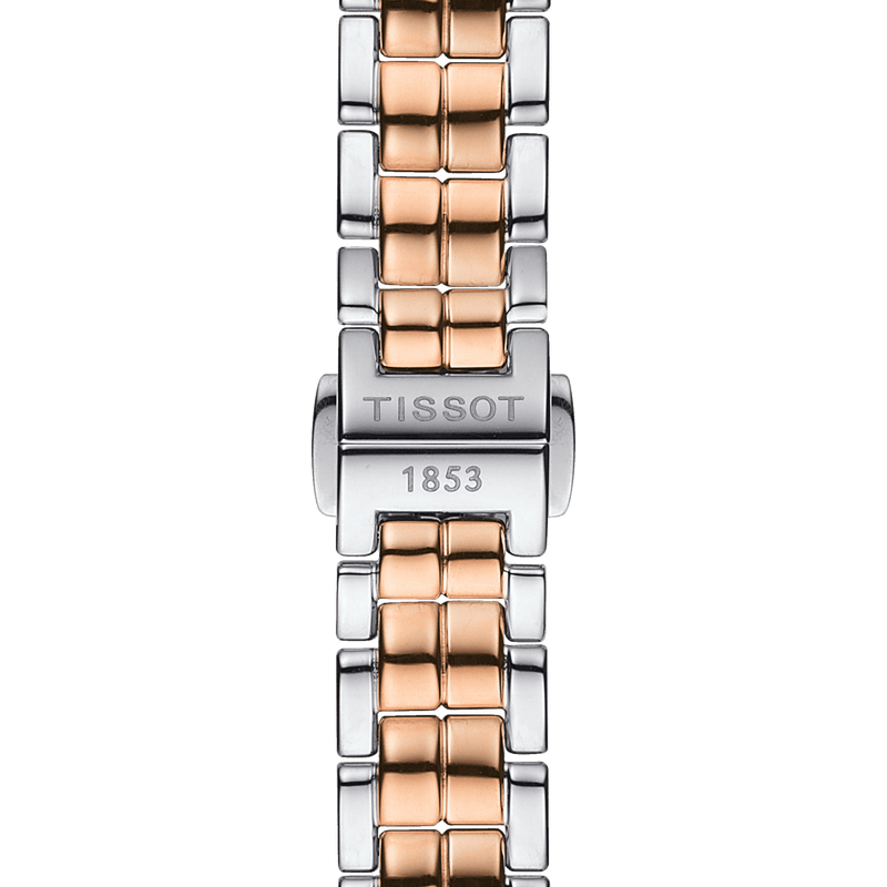 Tissot T Lady Flamingo Mother of Pearl White Dial Two Tone Steel Strap Watch For Women - T094.210.22.111.00 Buy Now By Tissot