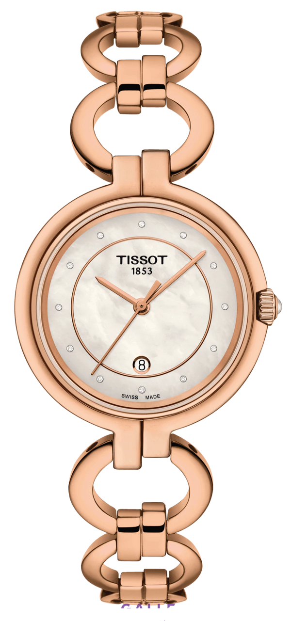 Tissot T Lady Flamingo Mother of Pearl Dial Rose Gold Steel Strap Watch for Women - T094.210.33.116.01 Buy Now By Tissot