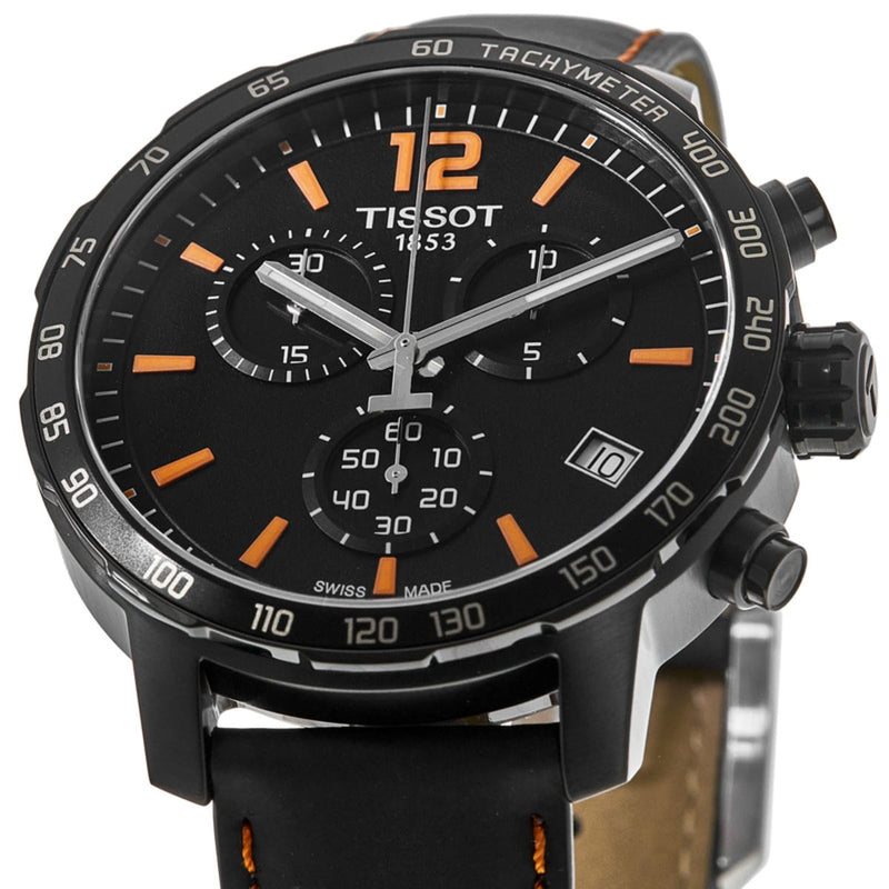 Tissot Quickster Chronograph Black Dial Watch For Men - T095.417.36.057.00 Buy Now By Tissot