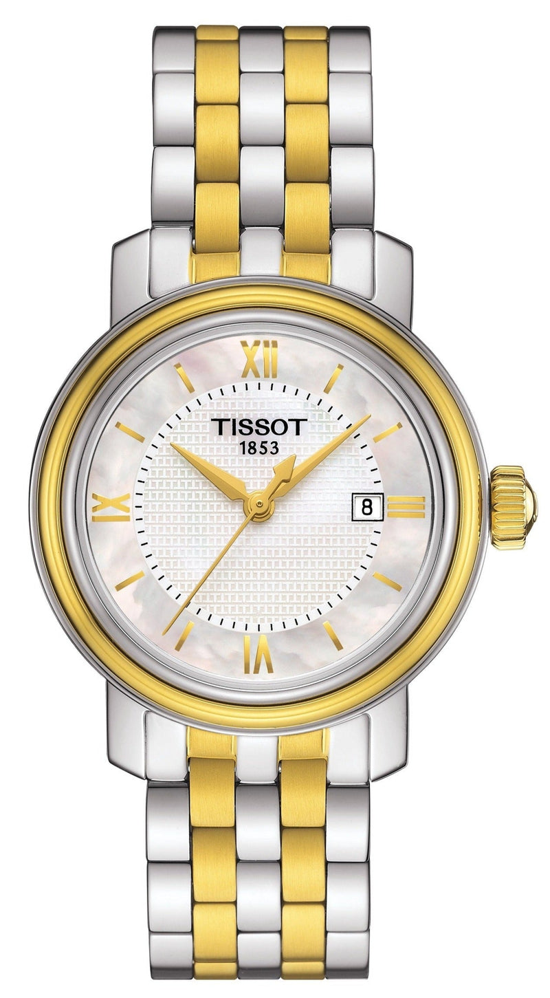 Tissot T Classic Bridgeport Silver Dial Two Tone Mesh Bracelet Watch For Men - T097.410.22.038.00 Buy Now By Tissot