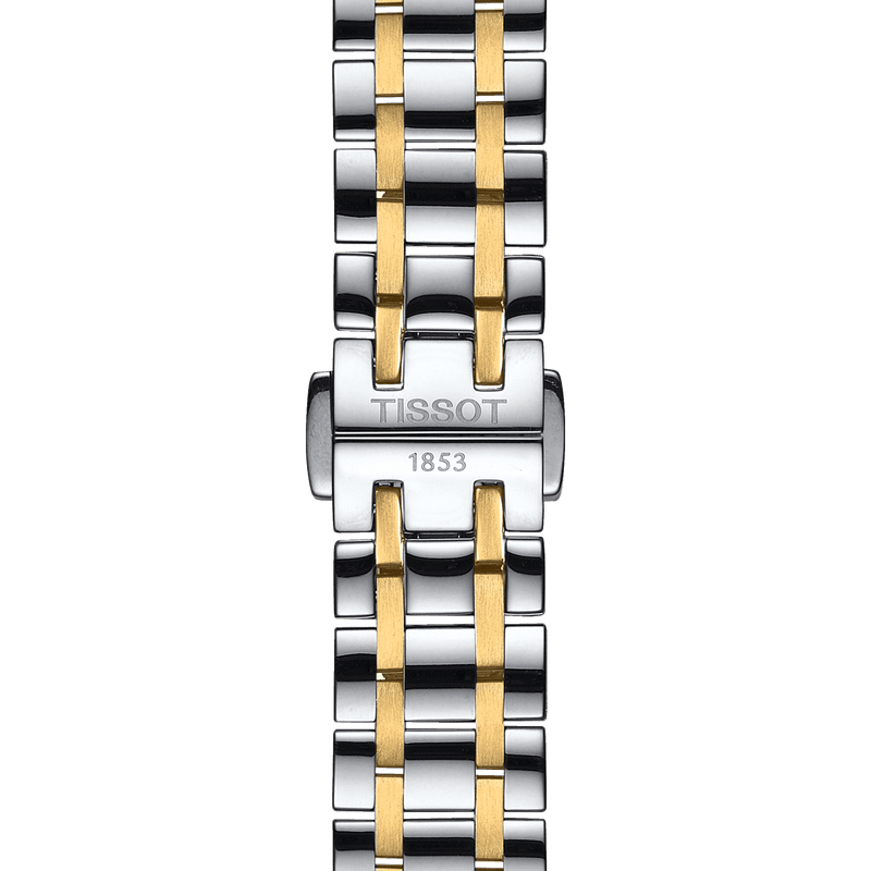 Tissot Chemin Des Tourelles Powermatic 80 Lady Mother of Pearl White Dial Two Tone Steel Strap Watch For Women - T099.207.22.118.00 Buy Now By Tissot