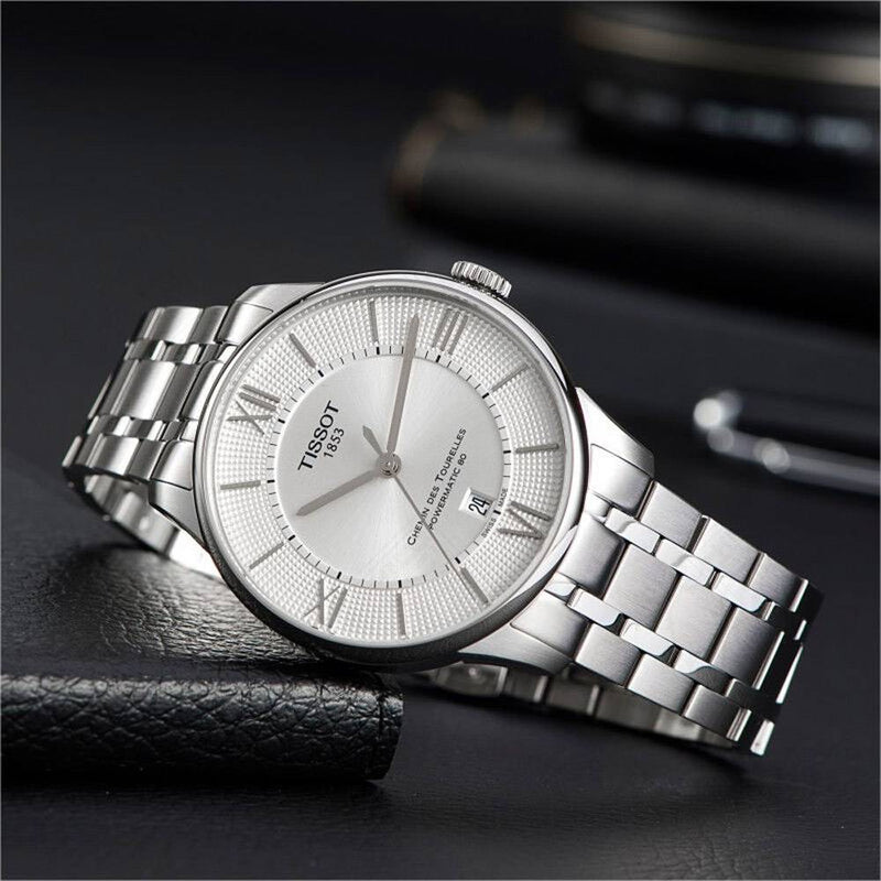 Tissot Chemin Des Tourelles Powermatic 80 Silver Dial Silver Steel Strap Watch For Men - T099.407.11.038.00 Buy Now By Tissot