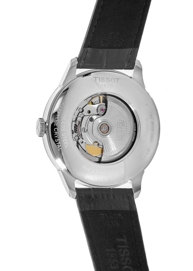 Tissot Chemin Des Tourelles Powermatic 80 Silver Dial Black Leather Strap Watch For Men - T099.407.16.037.00 Buy Now By Tissot