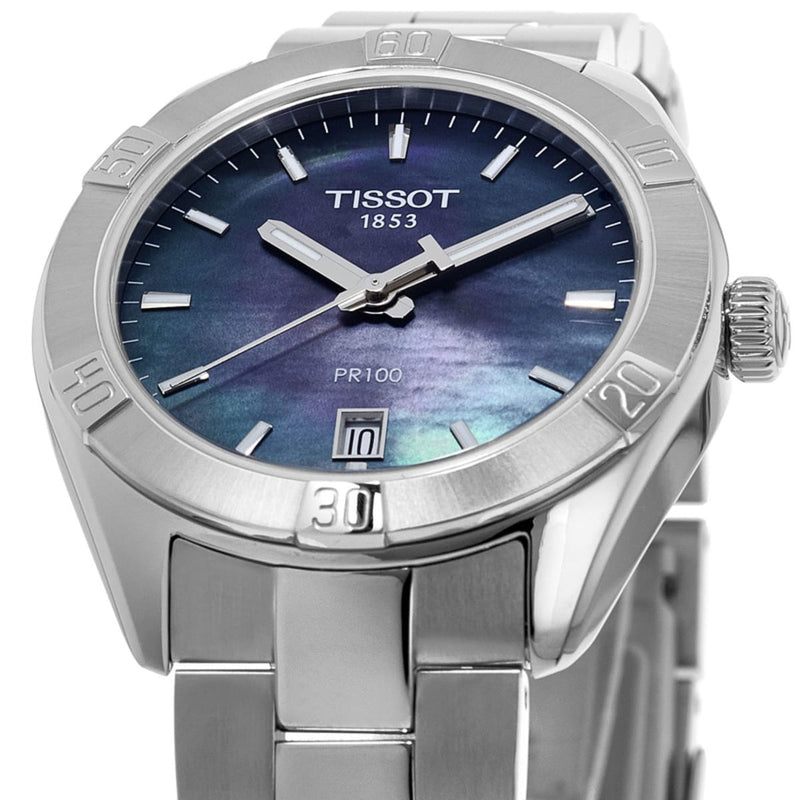 Tissot PR 100 Sport Chic Mother of Pearl Dial Watch For Women - T101.910.11.121.00 Buy Now By Tissot
