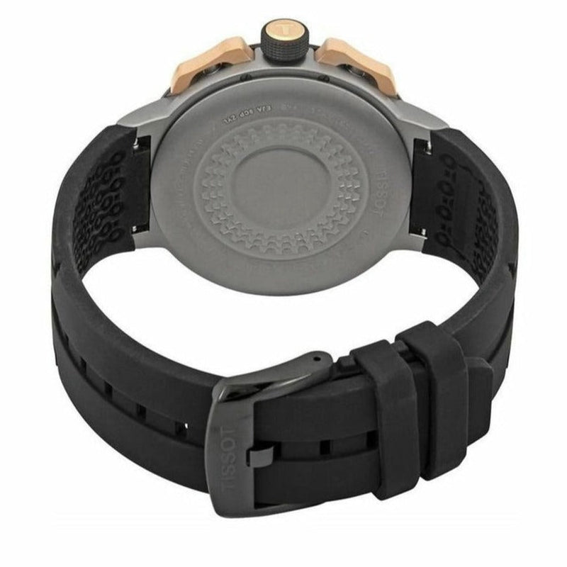 Tissot T Race Cycling Chronograph Black Dial Black Rubber Strap Watch For Men - T111.417.37.441.07 Buy Now By Tissot