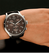 Tissot T Sport Chrono XL Classic Brown Dial Brown Leather Strap Watch For Men - T116.617.16.297.00 Buy Now By Tissot