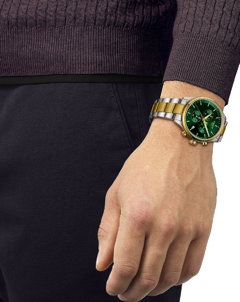 Tissot T Sport Chrono XL Classic Green Dial Two Tone Steel Strap Watch for Men - T116.617.22.091.00 Buy Now By Tissot