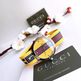 Shop Gucci G Timeless Quartz Yellow & Purple Dial Yellow & Purple NATO Strap Watch For Men - YA1264069 in USA