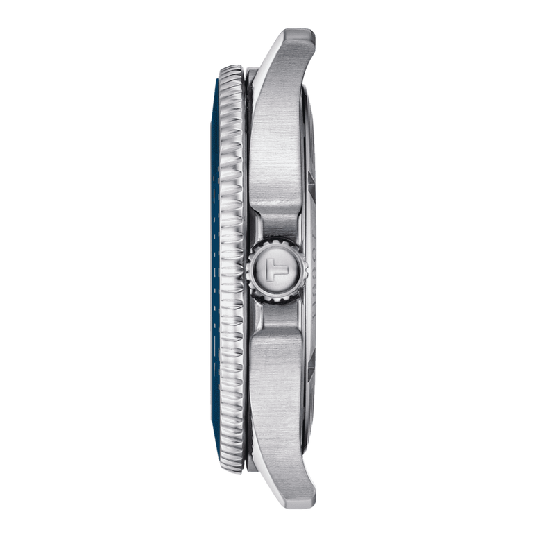 Tissot Seastar 1000 Blue Dial Silver Steel Strap Watch For Men - T120.410.11.041.00