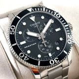 Tissot Seastar 1000 Chronograph Black Dial Silver Steel Strap Watch For Men - T120.417.11.051.00 Buy Now By Tissot