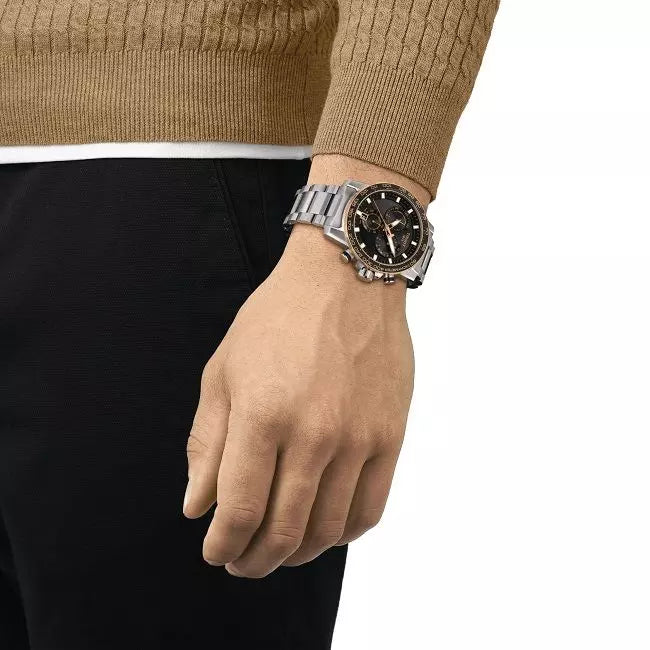 Tissot Supersport Chrono Black Dial Silver Steel Strap Watch For Men - T125.617.21.051.00 Buy Now By Tissot