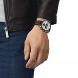 Tissot T Sport PRS 516 Chronograph Silver Dial Brown Leather Strap Watch for Men - T131.617.16.032.00 Buy Now By Tissot