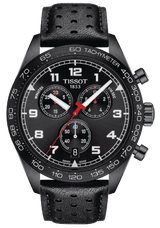 Tissot T Sport PRS 516 Chronograph Black Dial Black Leather Strap Watch for Men - T131.617.36.051.00 Buy Now By Tissot