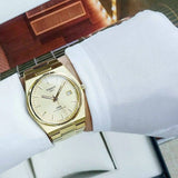 Tissot PRX Powermatic 80 Gold Dial Gold Steel Strap Watch for Men - T137.407.33.021.00