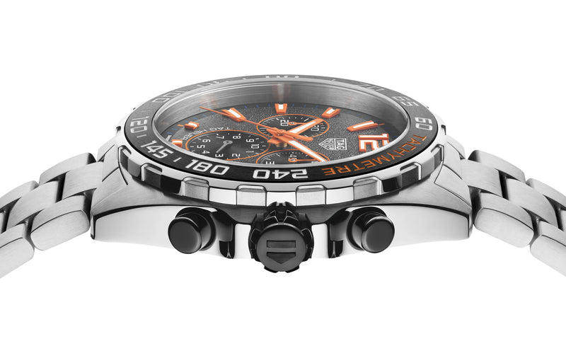 Shop Tag Heuer Formula 1 Chronograph Ceramic Black Dial Silver Steel Strap Watch for Men - CAZ101AH.BA0842 in USA