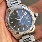 Tag Heuer Aquaracer Automatic Anthracite Grey Dial Silver Steel Strap Watch for Men - WAY2113.BA0928 Buy Now By Tag Heuer