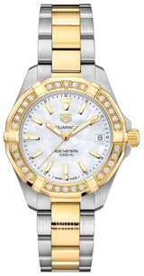 Tag Heuer Aquaracer Diamonds Mother of Pearl Dial Two Tone Steel Strap Watch for Women - WBD1321.BB0320 Buy Now By Tag Heuer