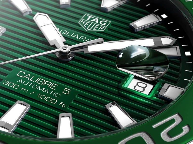 Tag Heuer Aquaracer Green Dial Watch for Men - WAY201S.BA0927 Buy Now By Tag Heuer