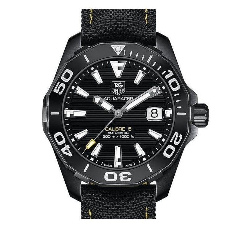 Tag Heuer Aquaracer Black Dial Watch for Men - WAY218A.FC6362 Buy Now By Tag Heuer
