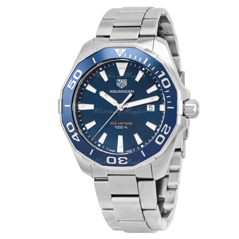 Tag Heuer Aquaracer Blue Dial Watch for Men - WAY101C.BA0746 Buy Now By Tag Heuer