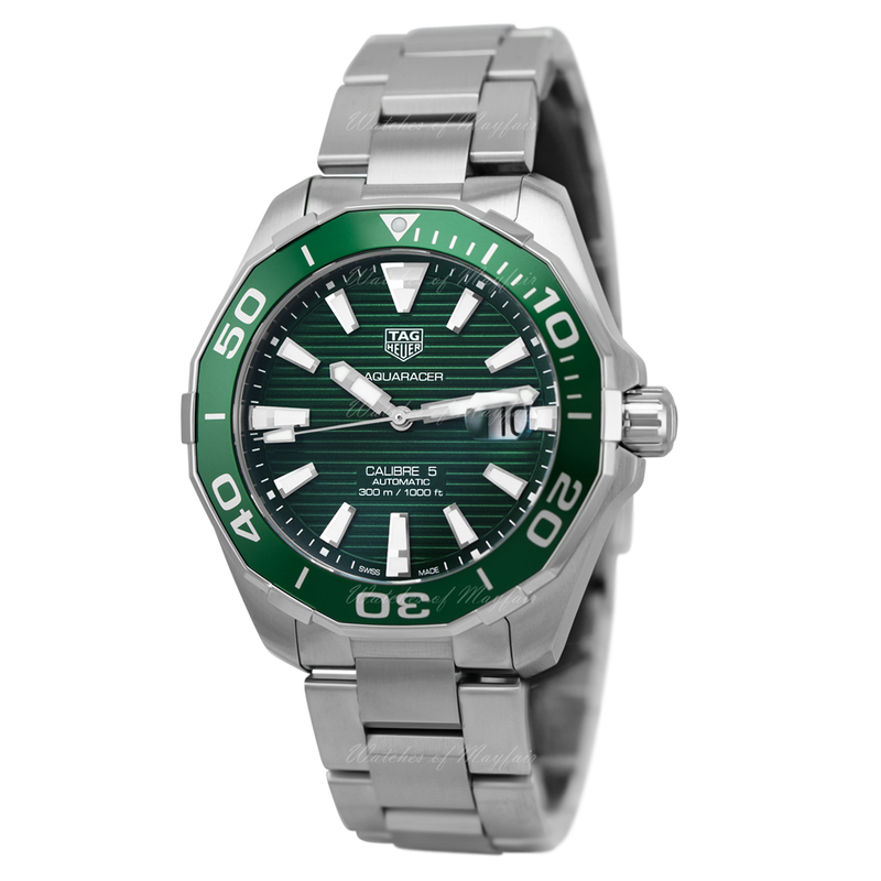 Tag Heuer Aquaracer Green Dial Watch for Men - WAY201S.BA0927 Buy Now By Tag Heuer