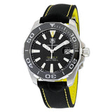 Tag Heuer Aquaracer Calibre 5 Automatic Black Dial Black Nylon Strap Watch for Men - WAY211A.FC6362
