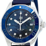 Tag Heuer Aquaracer Quartz Mother of Pearl Blue Dial Blue NATO Strap Watch for Women - WAY131L.FT6091 Buy Now By Tag Heuer