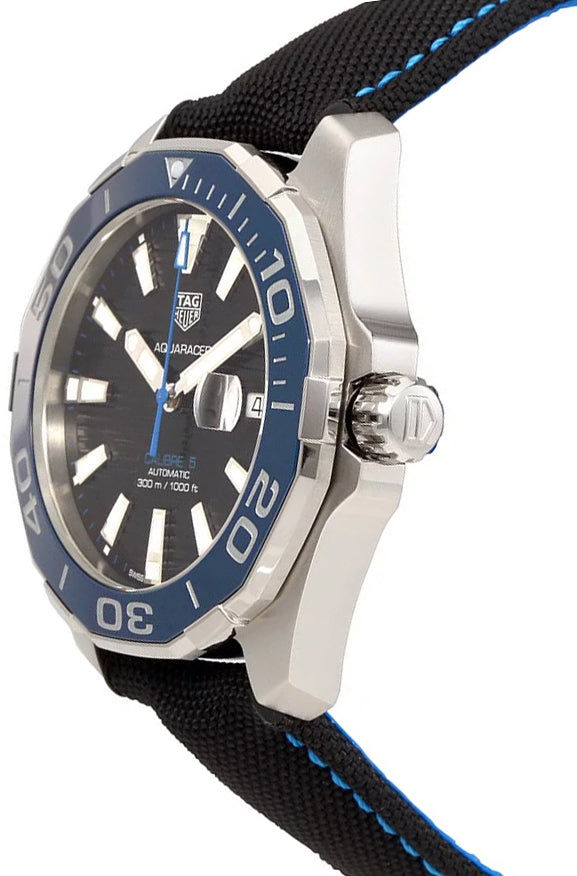 Shop Tag Heuer Aquaracer Black Dial Watch for Men - WAY201C.FC6395 in USA