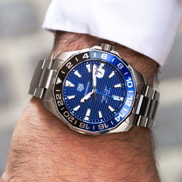Shop Tag Heuer Aquaracer Blue Dial Watch for Men - WAY201T.BA0927 in USA