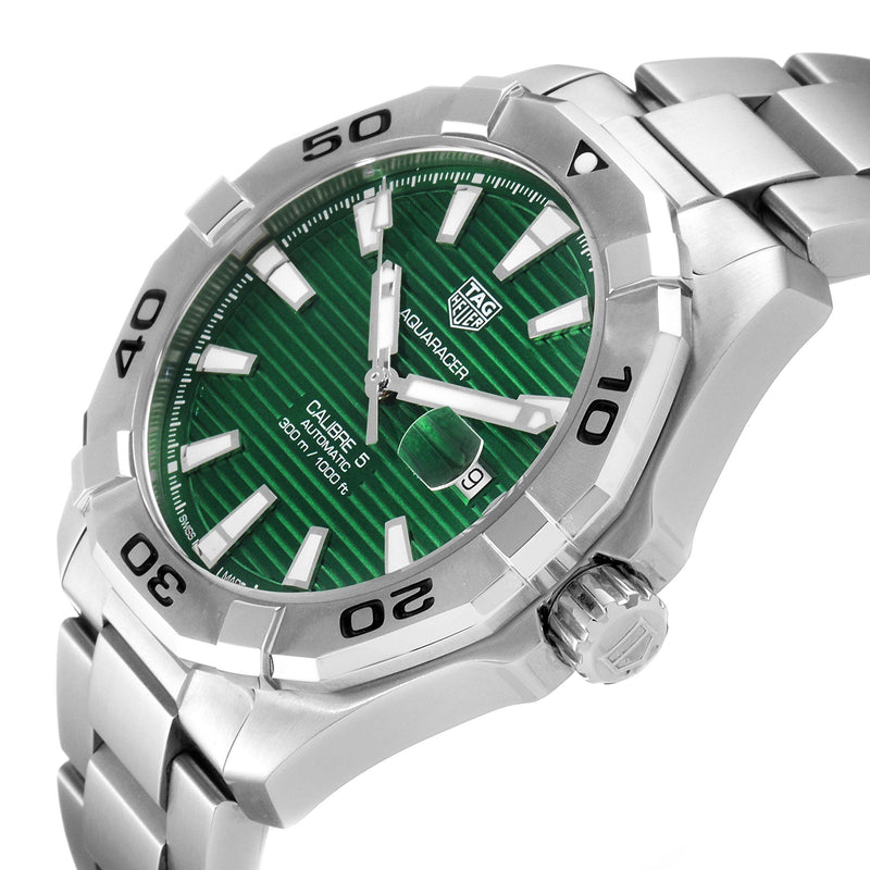 Tag Heuer Aquaracer Green Dial Watch for Men - WAY2015.BA0927 Buy Now By Tag Heuer