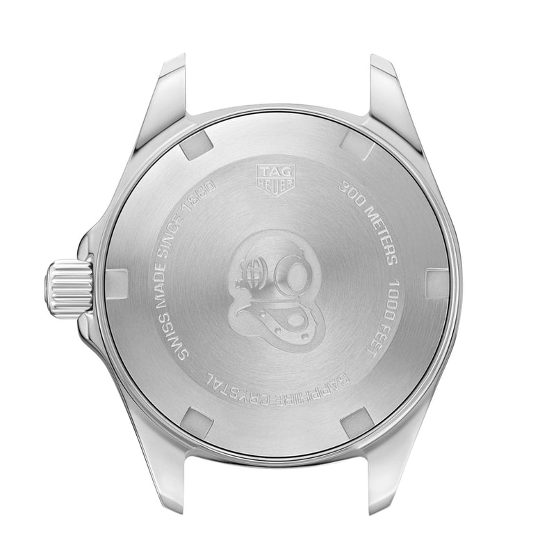 Shop Tag Heuer Aquaracer Quartz Black Dial Silver Steel Strap Watch for Women - WBD1410.BA0741 in USA