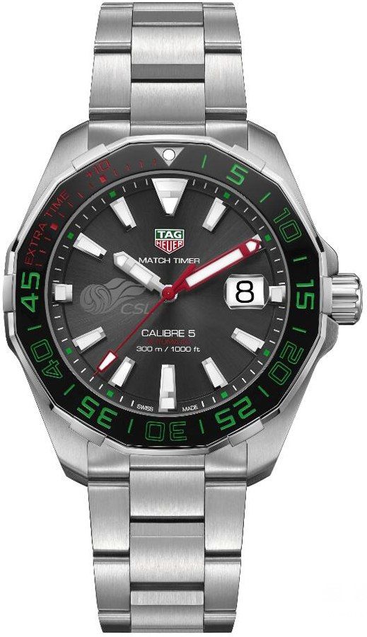 Tag Heuer Calibre 5 Match Timer CSL Edition Automatic Black Dial Silver Steel Strap Watch for Men – WAY201E.BA0927 Buy Now By Tag Heuer