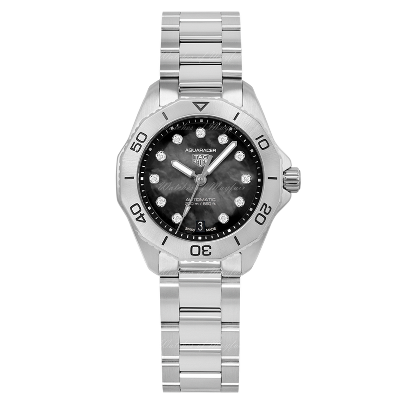 Tag Heuer Aquaracer Professional 200 Automatic Black Dial Silver Steel Strap Watch for Men - WBP2410.BA0622 Buy Now By Tag Heuer