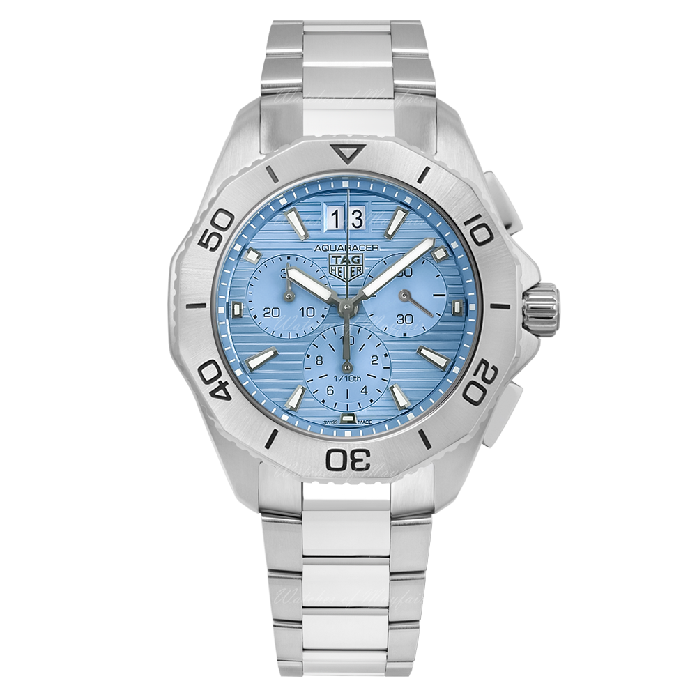 Tag Heuer Aquaracer Professional 200 Date Blue Dial Silver Steel Strap Watch for Men - CBP1112.BA0627