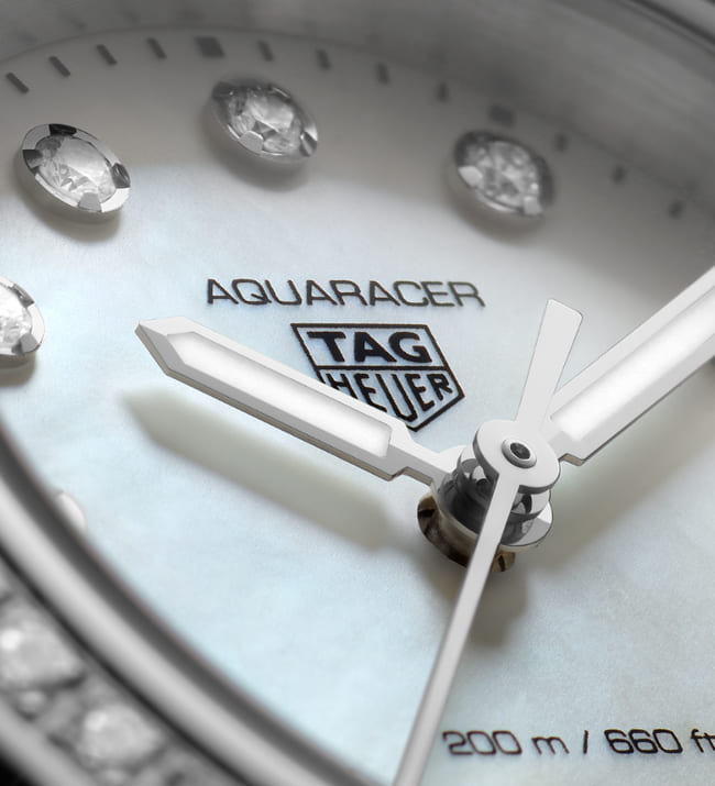 Tag Heuer Aquaracer Professional 200 Quartz Diamond Mother of Pearl Dial Silver Steel Strap Watch for Women - WBP1417.BA0622 Buy Now By Tag Heuer