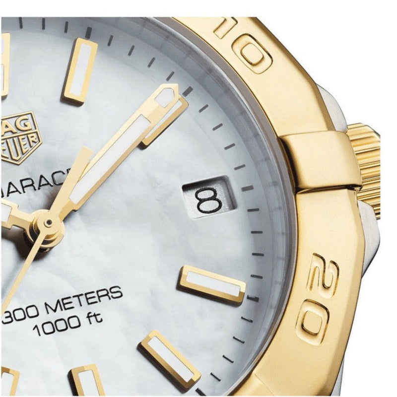Shop Tag Heuer Aquaracer Mother of Pearl Dial Watch for Women - WBD1320.BB0320 in USA