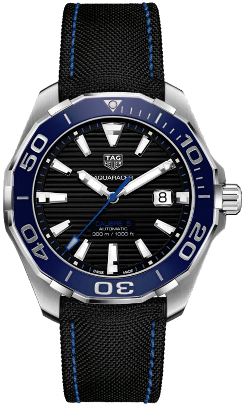 Shop Tag Heuer Aquaracer Black Dial Watch for Men - WAY201C.FC6395 in USA