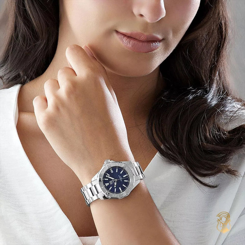Tag Heuer Aquaracer Blue Dial Silver Steel Strap Watch for Women - WBD131D.BA0748 Buy Now By Tag Heuer