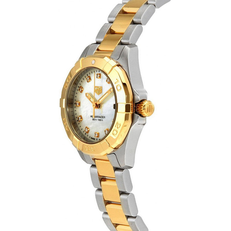 Tag Heuer Aquaracer Diamonds Mother of Pearl Dial Two Tone Steel Strap Watch for Men - WBD1422.BB0321 Buy Now By Tag Heuer