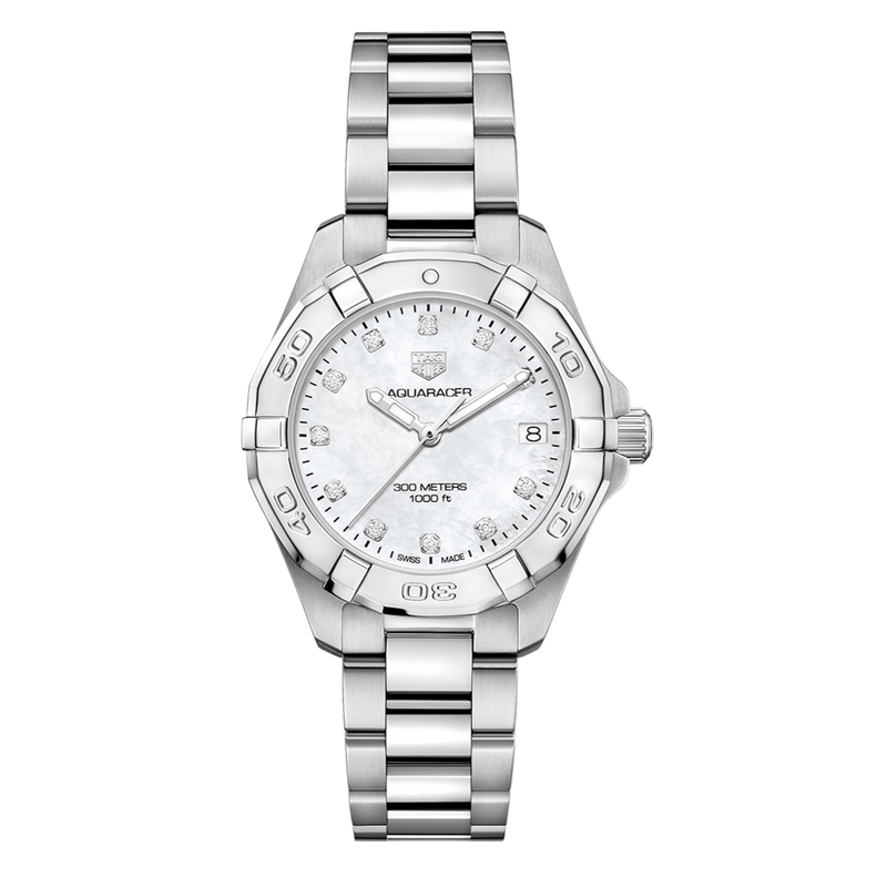 Tag Heuer Aquaracer White Mother of Pearl Dial Watch for Women - WBD1314.BA0740 Buy Now By Tag Heuer