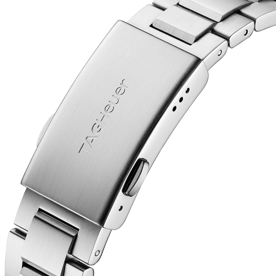 Tag Heuer Aquaracer Automatic Black Dial Silver Steel Strap Watch for Men - WAY211A.BA0928