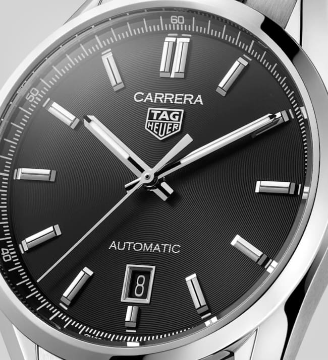 Tag Heuer Carrera Date Black Dial Silver Steel Strap Watch for Men - WBN2110.BA0639 Buy Now By Tag Heuer