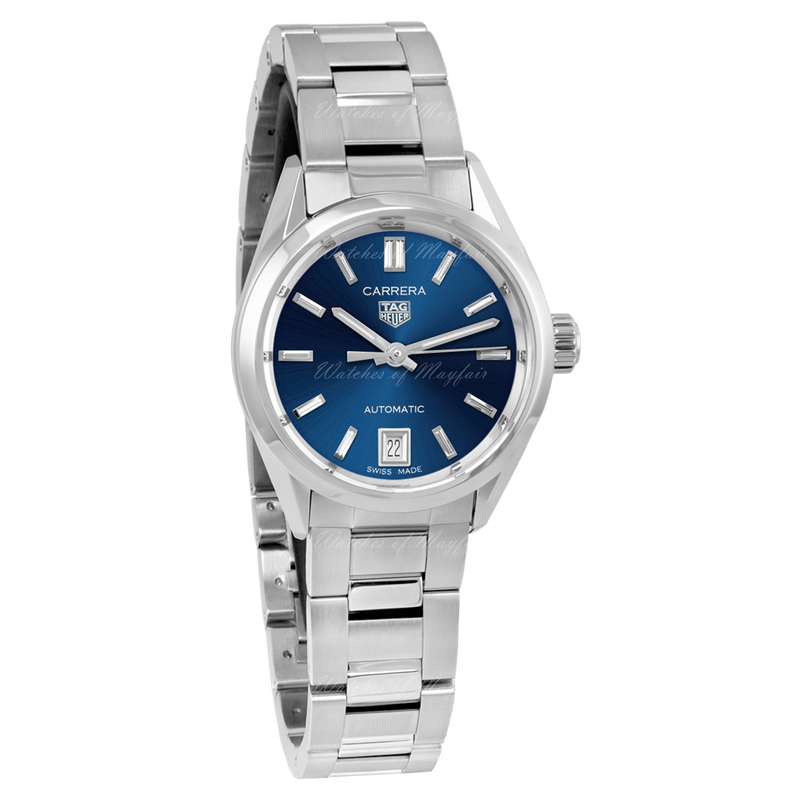 Tag Heuer Carrera Blue Dial Silver Steel Strap Watch for Women - WBN2411.BA0621 Buy Now By Tag Heuer