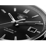 Tag Heuer Carrera Automatic Black Dial Silver Steel Strap Watch for Men - WAR211A.BA0782 Buy Now By Tag Heuer