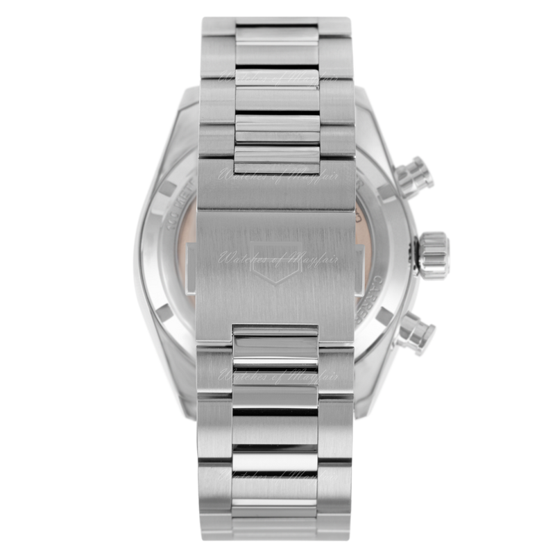 Tag Heuer Carrera Chronograph Black Dial Silver Steel Strap Watch for Men - CBN2010.BA0642